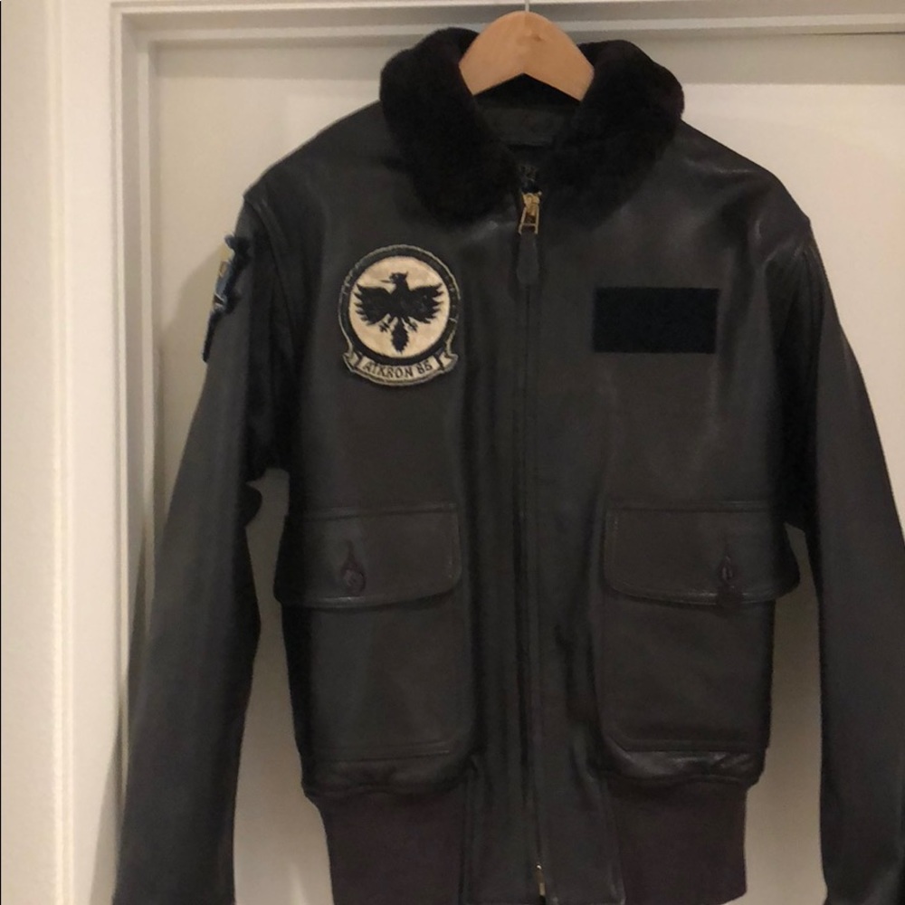 Men's U.s. Navy Issue Mil Spec G-1 Goatskin Jacket